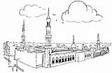 Madina Coloring Pages Kaba Mecca Template Ws Geocities Islam sketch template