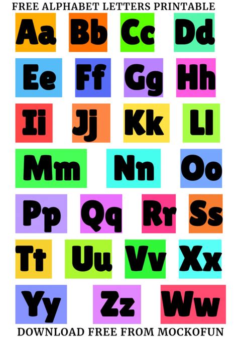 alphabet letters printable mockofun