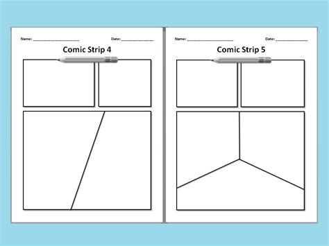 comic strip blank templates teaching resources