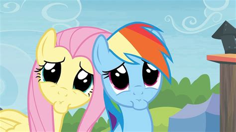 rainbow dash and fluttershy oh come on please pretty