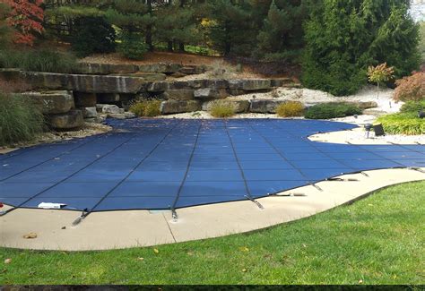 winter pool safety cover    woodfield outdoors
