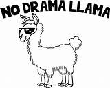 Coloring Pages Lama Llama Popular Transparent Drama sketch template