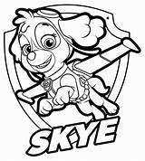 Skye Patrol Paw Coloring Pages Happy Printable Marshall Cute Zuma Rubble Everest sketch template
