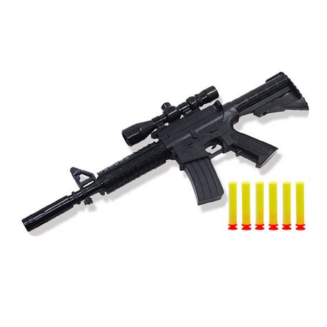 M4a1 Assault Rifle Plastic Nerf Guns Toy 6 Eva Foam