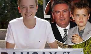 eddie mcguire s son xander follows in his father s tv footsteps on neighbours daily mail online
