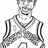 Coloring Pages Knicks York Nba Kevin Durant Anthony Carmelo Player Knick Color Dunk Slam Getcolorings Getdrawings Drawing Printable sketch template
