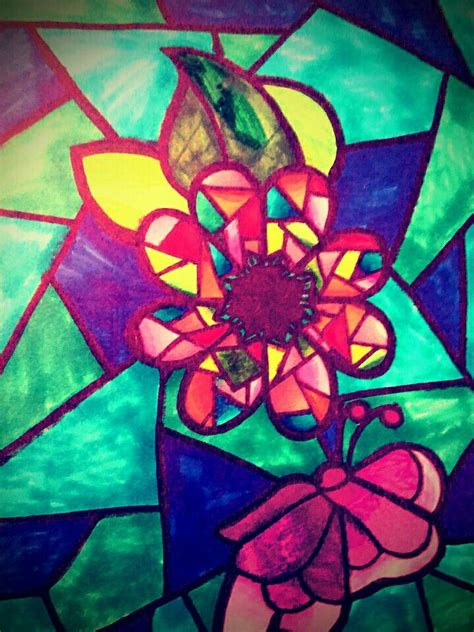 stained glass drawing  lexi  painting drawings art