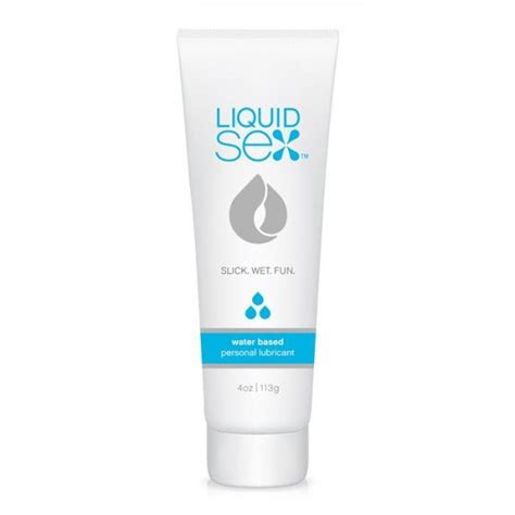 liquid sex classic water based lubricant 4oz tube on