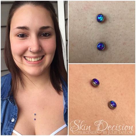 Surface Piercing By Juliethepiercer Healing Nicely In This Photo At A
