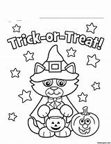 Halloween Drawing Themed Color Coloring Kids Getdrawings Draw sketch template