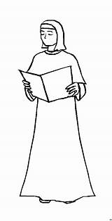 Nonne Buch Malvorlage Ausmalbilder Malvorlagen sketch template