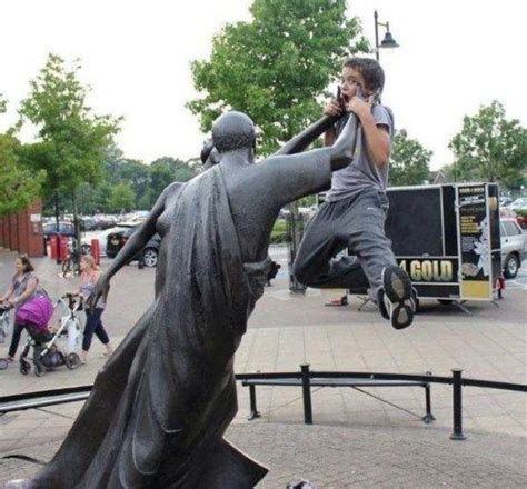 breaking news statues have taken over the planet and are attacking humans