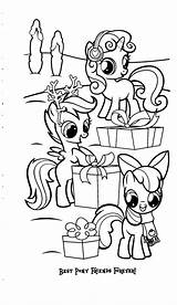 Pony Friends Forever Coloring Little Pages sketch template