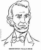 Lincoln Abraham Presidents sketch template