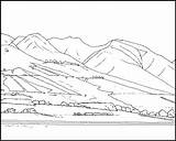 Montagne Rocky Maui Lahaina Magnifique sketch template