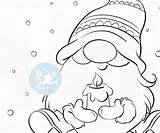 Gnome Gnomo Digi Xmas Weihnachten Kerze Fai Ingrandire sketch template