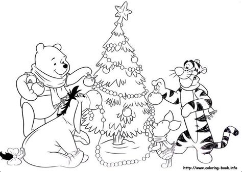 winnie  pooh christmas coloring pages  getcoloringscom