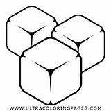 Hielo Ghiaccio Colorear Cubos Gelo Cubetti Desenho Icon Cubes Ultra Ultracoloringpages sketch template