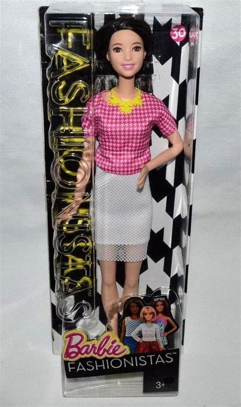 Nib 2015 Fashionistas Tall Asian Barbie Doll 30 White And Pink Pizzazz