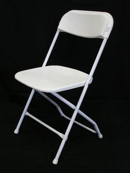 folding chair basic white uptown rentals