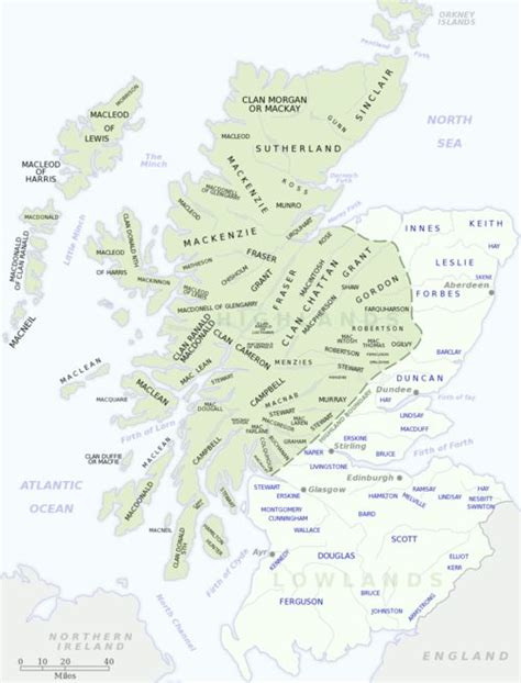 clans  scotland  lowland highland divisions kerr