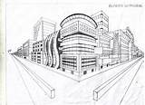 Perspective Point Two Drawing School Drawings City Building перспектива Projects Pt Plan Lesson Foundation Ca Three Write архитектурные Sketch Draw sketch template