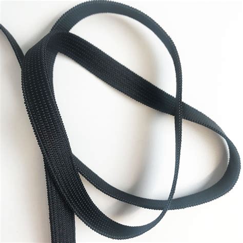 mm knitted elastic  metres black ackroyd  adams