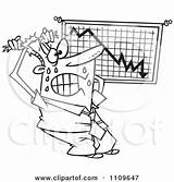 Chart Stressed Clipart Businessman Outlined Recession Viewing Illustration Toonaday Vector Royalty Ron Leishman 2021 sketch template