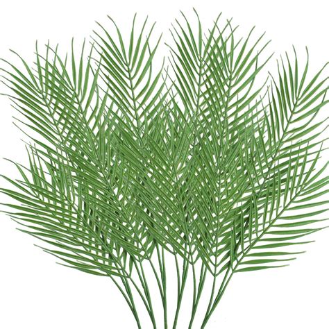 buy  branches   artificial palm leaves  pcs large faux plants