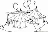 Circus Coloring Pages Tent Carnival Printable Tents Drawing Animals Colouring Online Color Getdrawings Getcolorings sketch template