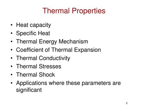 chapter  thermal properties powerpoint    id