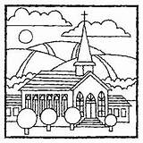 Church Coloring Pages Catholic Getcolorings sketch template