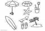 Beach Surfboard Coloring Pages Summer Life Printable Kids Adults sketch template