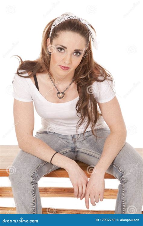 woman sitting leaning  stock photo image   adult