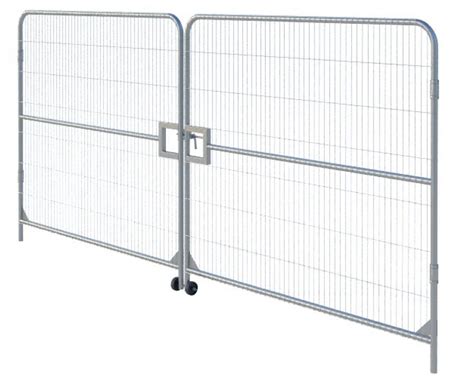 temporary fencing vehicle gates  double gate  vehicles