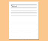 handwriting paper  dotted lines teaching resources tpt