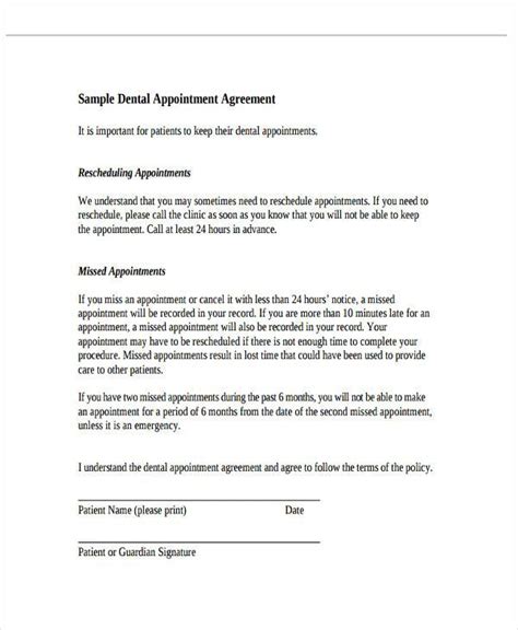 dentist appointment letter template cover letter templates