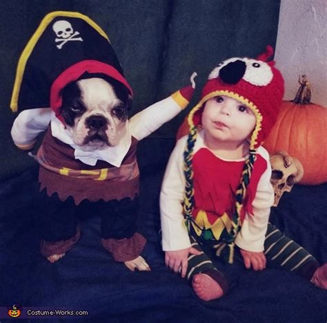 Parrot And His Pirate Costume No Sew Diy Costumes Photo 2 5
