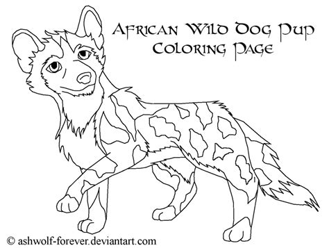african wild dog coloring page  getcoloringscom  printable