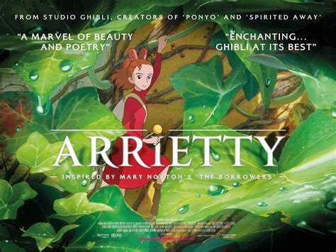the secret world of arrietty trailer and poster filmofilia