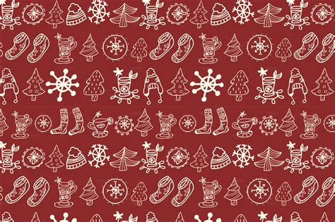 vector cute winter patterns patterns  creative market