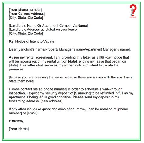 sample notice letter  tenant  move  classles democracy