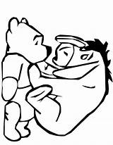 Coloring Eeyore Pooh Winnie Pages Clipart Library sketch template