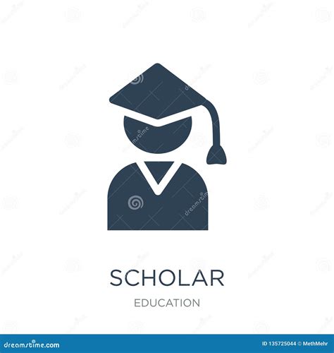 scholar icon vector sign  symbol isolated  white background scholar logo concept