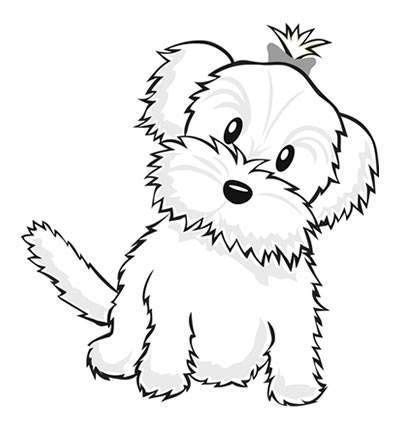dog color pages printable cute dog coloring pages  preschool