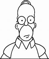 Homer Coloring Simpson Simpsons Pages Color Getcolorings Printable sketch template