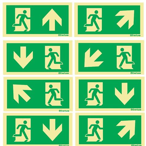 signage emergency escape route signs bs en iso