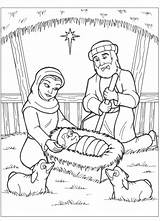 Jesus Coloring Baby Pages Printable Christmas Color Getcolorings sketch template