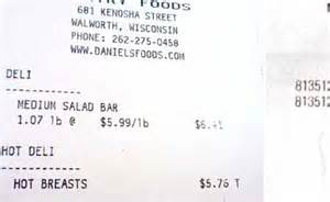 funny outrageous and ironic cash register receipts from
