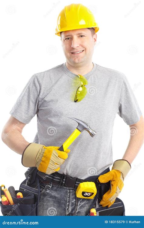 contractor stock image image  isolate construction